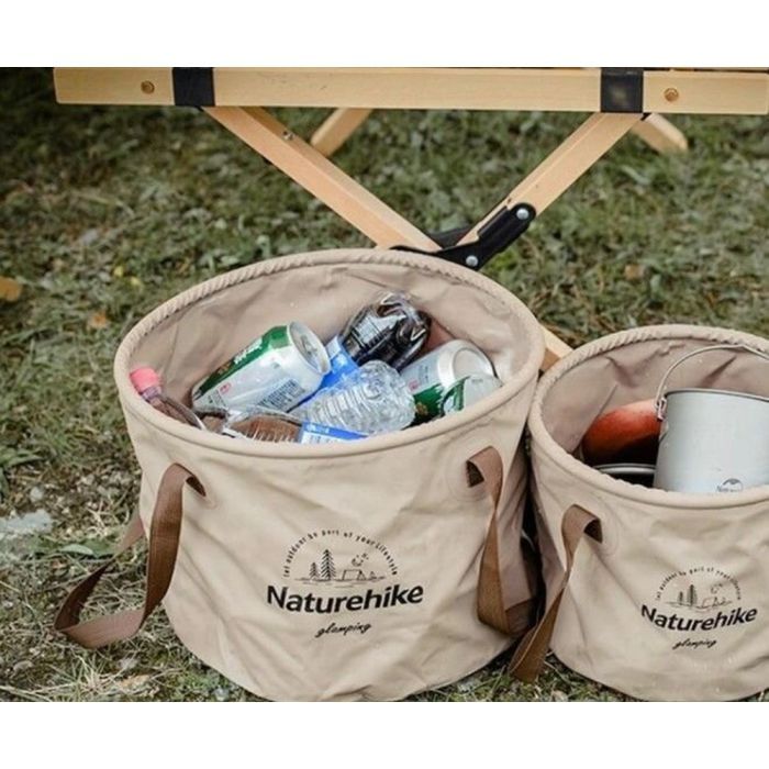 Відро складне Naturehike ПВХ NH20SJ040 20 л зелене (6927595764640) зображення 4