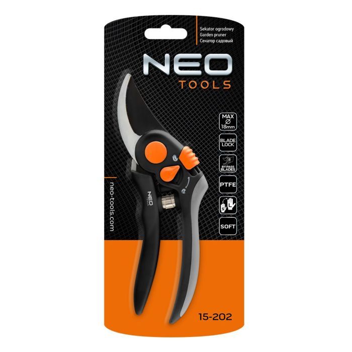 Секатор Neo Tools площинний, d різу 18мм, 200мм, 248г (15-202) зображення 11