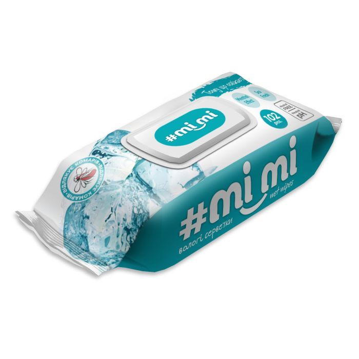Влажные салфетки Mi Mi Охлаждающие С клапаном 102 шт. (4820237500373) изображение 2