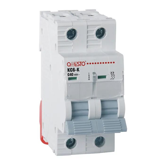 Автоматичний вимикач ONESTO 2п С 63А MCB 6kA (KC6-K)