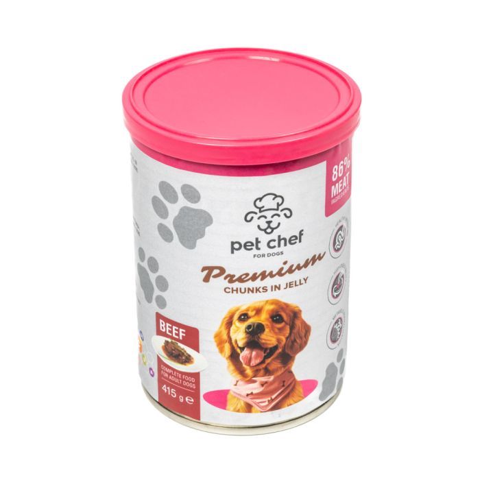 Вологий корм для собак Pet Chef З яловичиною 800 г (4820255193632)