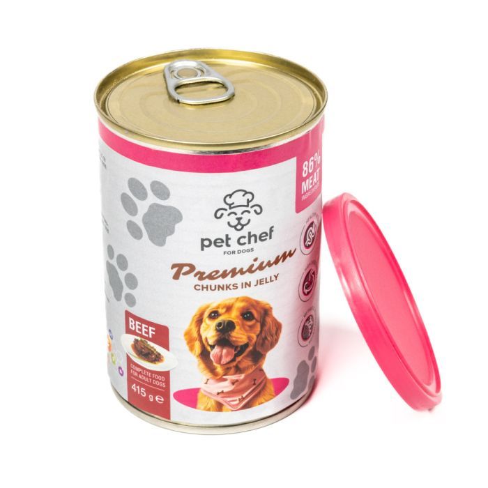 Вологий корм для собак Pet Chef З яловичиною 800 г (4820255193632) зображення 3