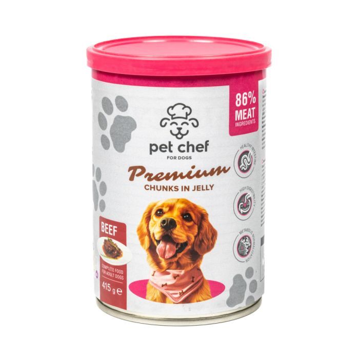 Вологий корм для собак Pet Chef З яловичиною 800 г (4820255193632) зображення 5