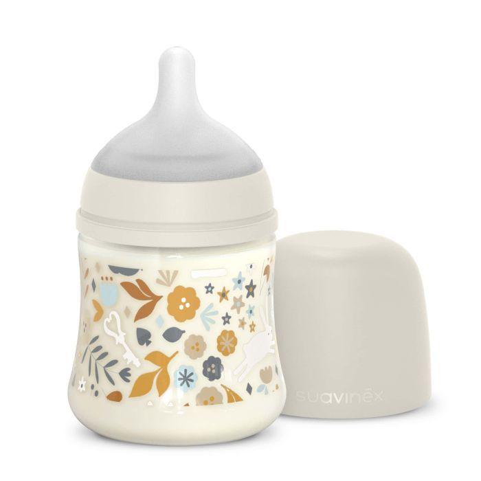 Бутылочка для кормления Suavinex Wonderland 150 мл, физиологическая, медленный поток, розовая (308744)