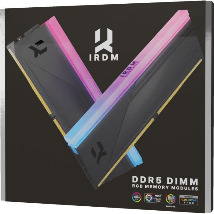 Модуль пам'яті для комп'ютера DDR5 64GB (2x32GB) 6000 MHz IRDM RGB Black Goodram (IRG-60D5L30/64GDC) зображення 5