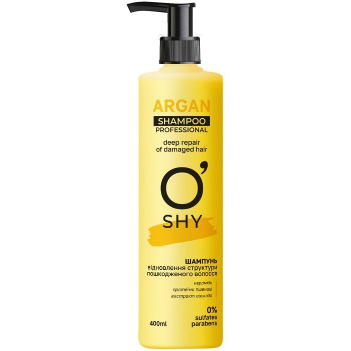 Шампунь O'Shy Argan Відновлення структури пошкодженого волосся 400 мл (4820263233863)