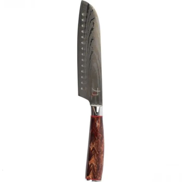 Кухонный нож MasterPro Tetsu, сантоку, 17.5 см, коричневий (BGMP-4128-BR)