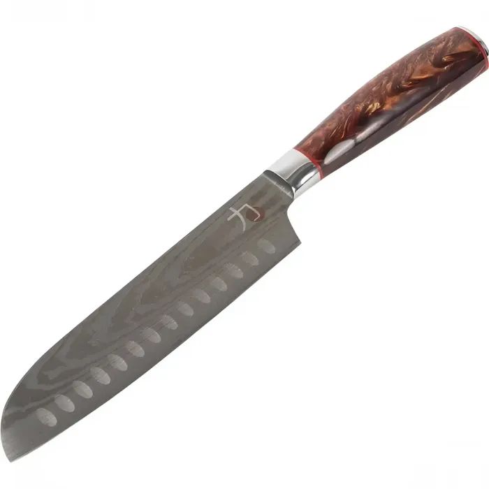 Кухонный нож MasterPro Tetsu, сантоку, 17.5 см, коричневий (BGMP-4128-BR) изображение 2