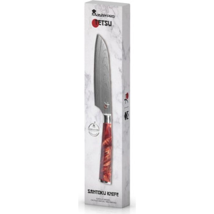 Кухонный нож MasterPro Tetsu, сантоку, 17.5 см, коричневий (BGMP-4128-BR) изображение 4