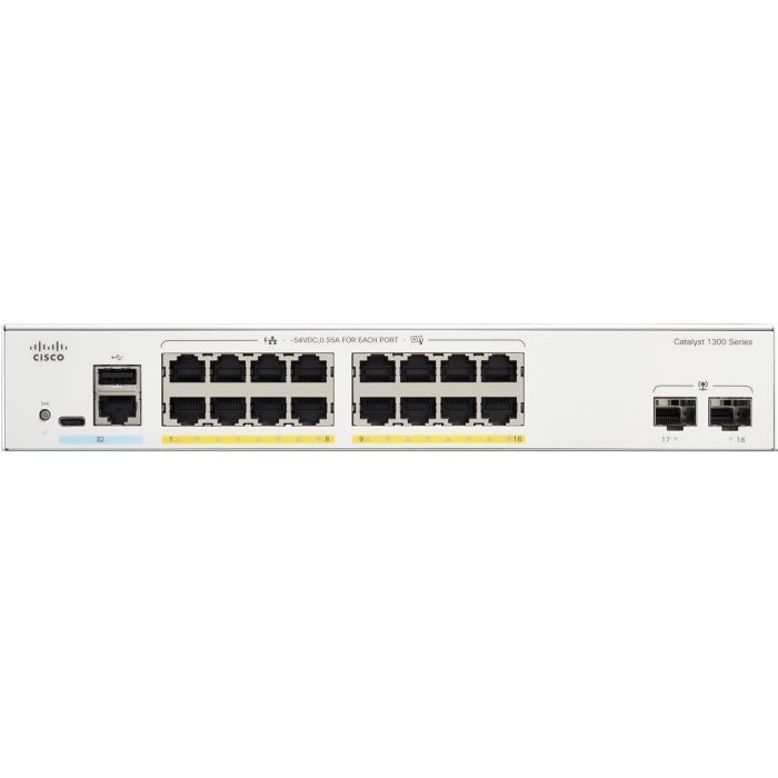 Коммутатор сетевой Cisco C1300-16P-2G