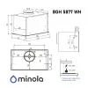 Витяжка кухонна Minola BGH 5877 WH зображення 12