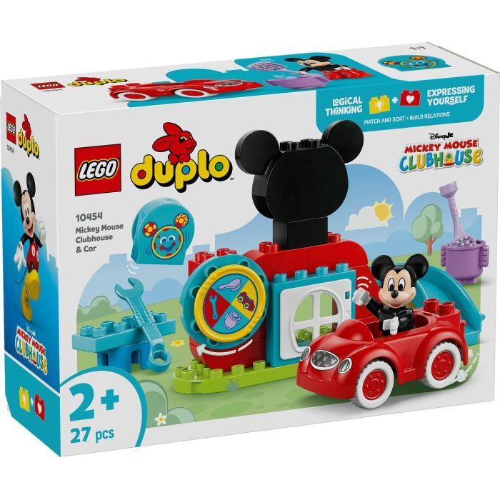 Конструктор LEGO DUPLO Disney Міккі Маус: Клубний будинок і автомобіль (10454)