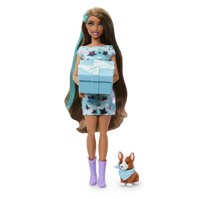 Кукла Barbie Вечеринка-сюрприз в бирюзовых тонах (JFG72)