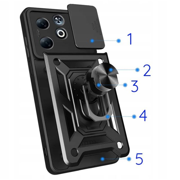 Чехол для мобильного телефона BeCover Military Infinix Smart 9 (X6532) Black (713049) изображение 3