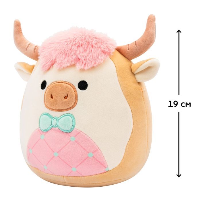 Мягкая игрушка Squishmallows Коровка Самсон 19 см (SQER01229) изображение 2