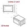 Электропечь Perfelli SIERRA 37 GREY изображение 12