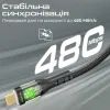 Дата кабель USB-C to USB-C transline-cc.black Promate (transline-cc.black) изображение 4