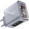 Зарядное устройство Acefast 3xUSB 65W (2xUSB-C+USB-A) Gan A45 Fast Charger Mica gray (6974316282105) изображение 2