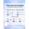 Зарядное устройство Acefast 3xUSB 65W (2xUSB-C+USB-A) Gan A45 Fast Charger Mica gray (6974316282105) изображение 4