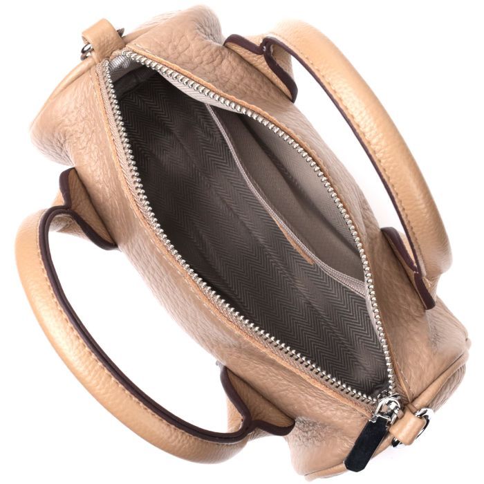 Сумка Vintage З натуральної шкіри Бежева (22368) зображення 6