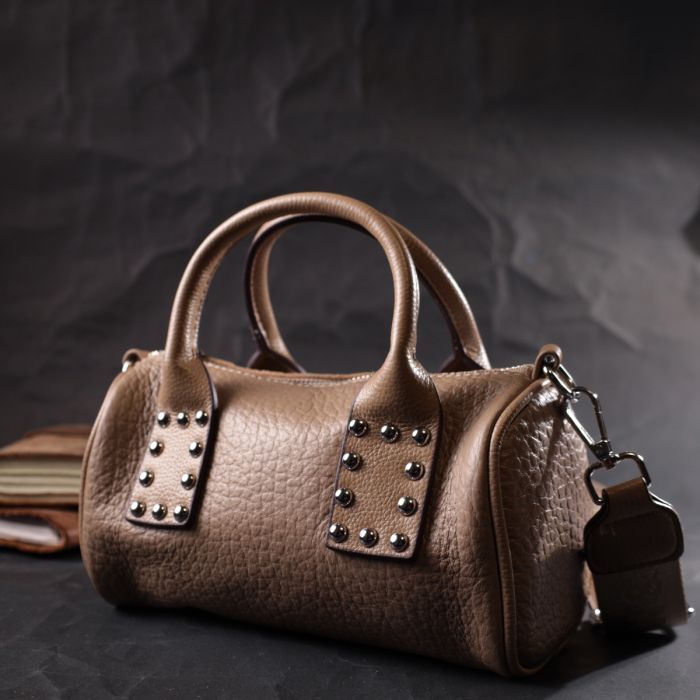 Сумка Vintage З натуральної шкіри Бежева (22368) зображення 9