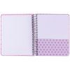 Блокнот Axent на спіралі В6 120 аркушів, клітинка, тверда обкладинка, рожевий (8461-1-A) зображення 3