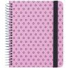 Блокнот Axent на спіралі В6 120 аркушів, клітинка, тверда обкладинка, рожевий (8461-1-A)