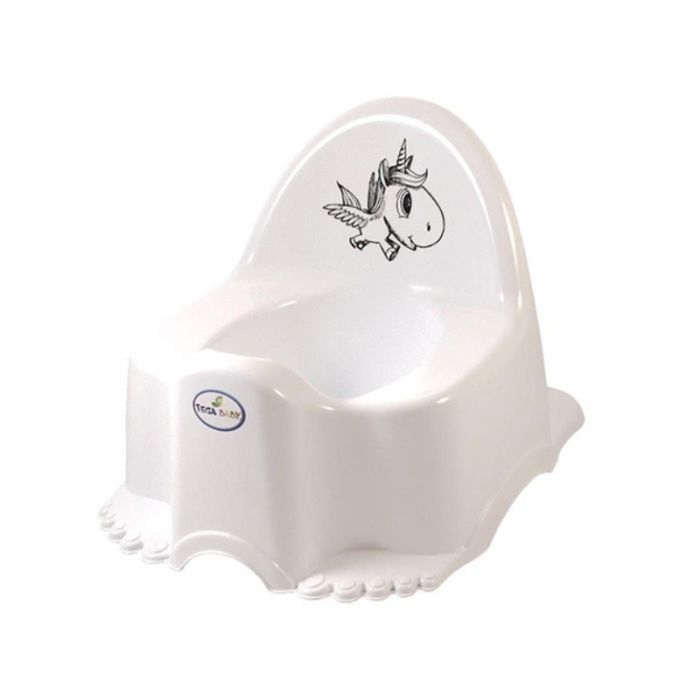 Горшок Tega Baby з музикою Unicorn white (PO-055-103)