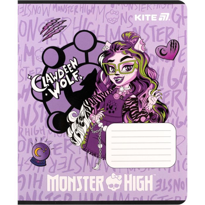 Зошит Kite Monster High, 12 аркушів, клітинка (MH25-232) зображення 3