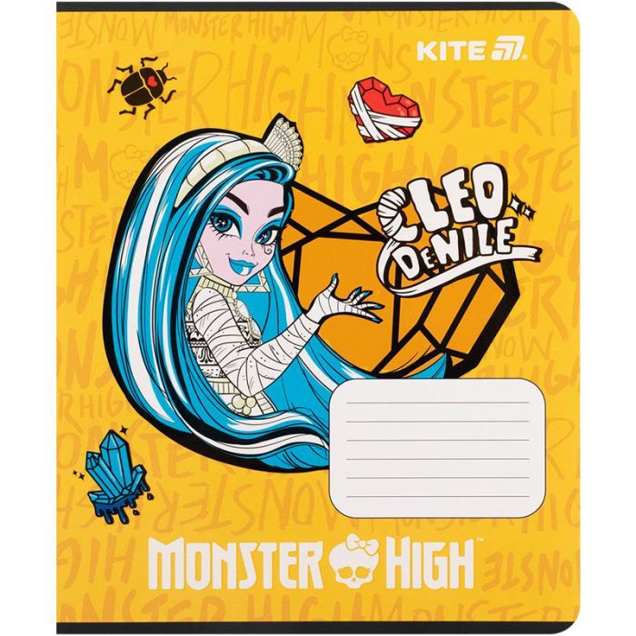 Зошит Kite Monster High, 12 аркушів, клітинка (MH25-232) зображення 7