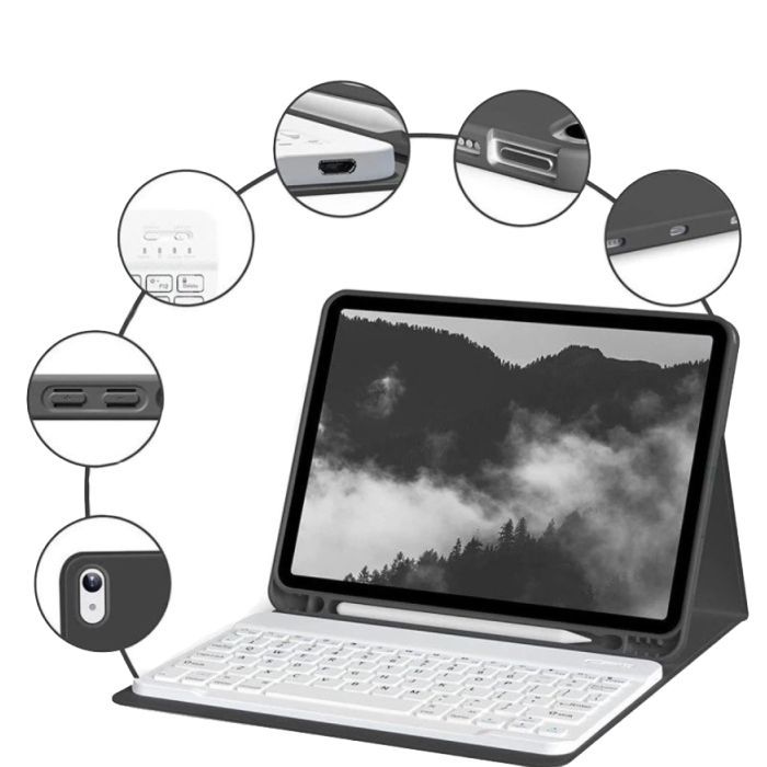 Чехол для планшета BeCover with keyboard Apple iPad Mini 6 2021 Black (712986) изображение 3