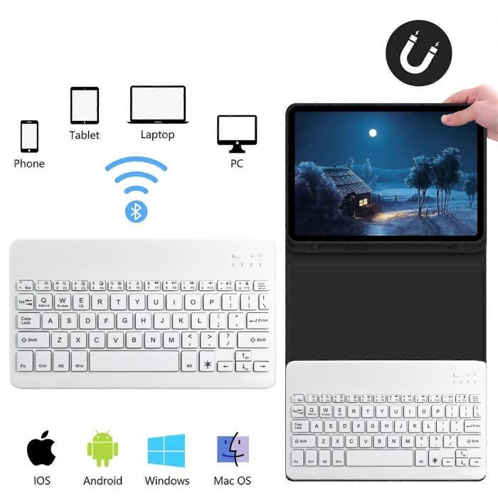 Чехол для планшета BeCover with keyboard Apple iPad Mini 6 2021 Black (712986) изображение 4