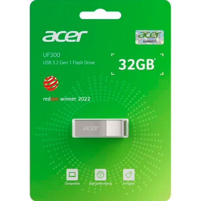 USB флеш накопитель Acer 32GB UF300 Silver USB 3.2 (BL.9BWWA.517) изображение 4