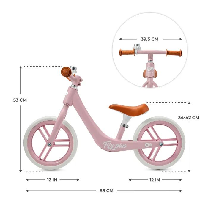 Беговел Kinderkraft Fly Plus Pink (KRFLPL00PNK0000) (5902533925414) изображение 7
