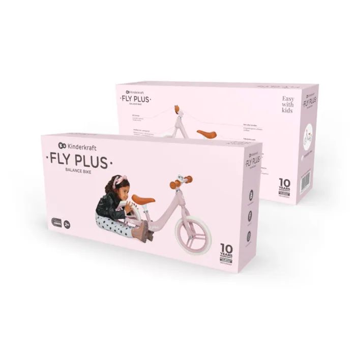 Беговел Kinderkraft Fly Plus Pink (KRFLPL00PNK0000) (5902533925414) изображение 8