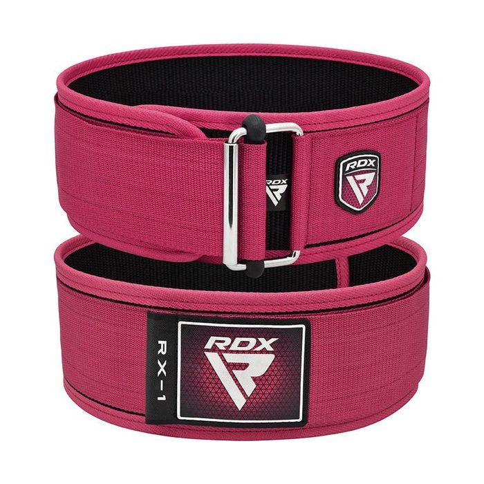 Атлетический пояс RDX RX1 Weight Lifting Belt Pink XS (WBS-RX1P-XS) изображение 2