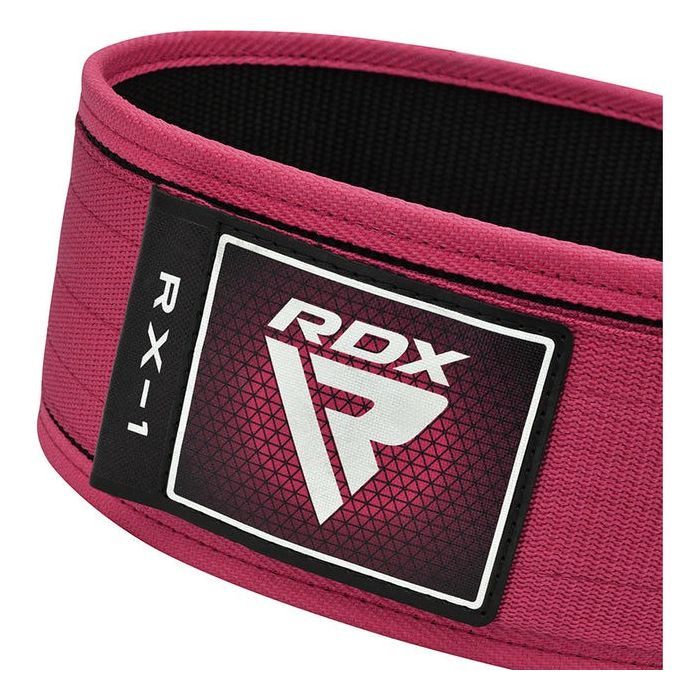 Атлетический пояс RDX RX1 Weight Lifting Belt Pink XS (WBS-RX1P-XS) изображение 3