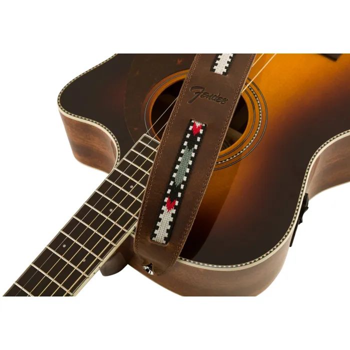 Ремень для гитары Fender Strap Acoustic Paramount Leather Brown (233390) изображение 4
