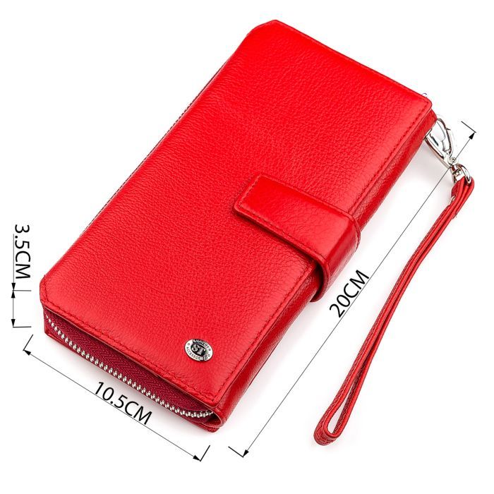 Гаманець ST Leather З натуральної шкіри Коричневий (18457) зображення 3