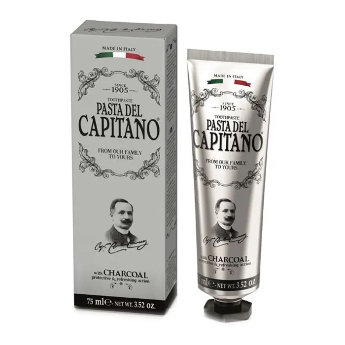 Зубна паста Pasta del Capitano З деревним вугіллям 75 мл (8002140037702)