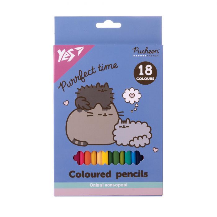 Олівці кольорові Yes Pusheen 12 кольорів (290761)