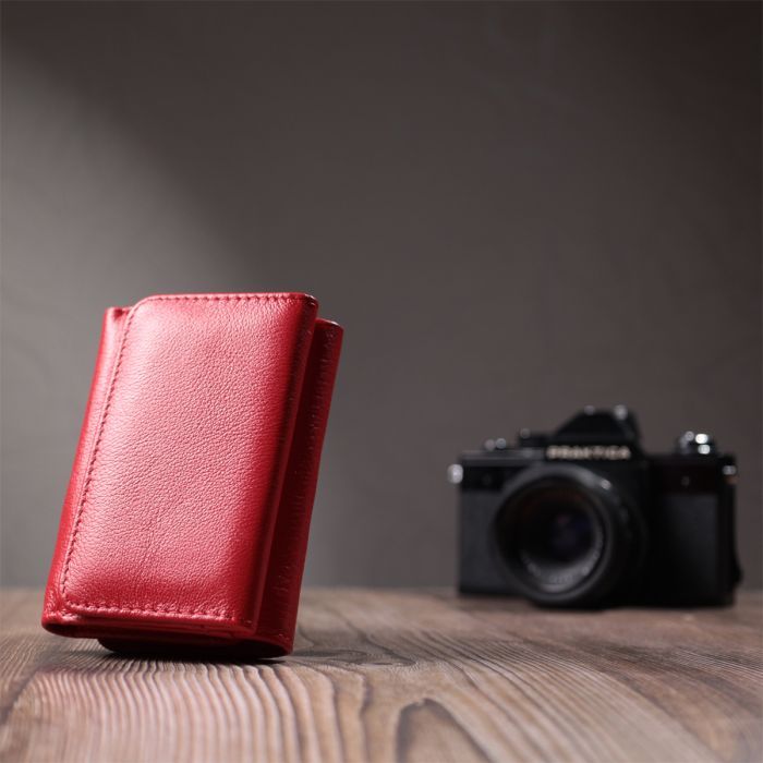 Портмоне ST Leather З натуральної шкіри Червоне (22727) зображення 11