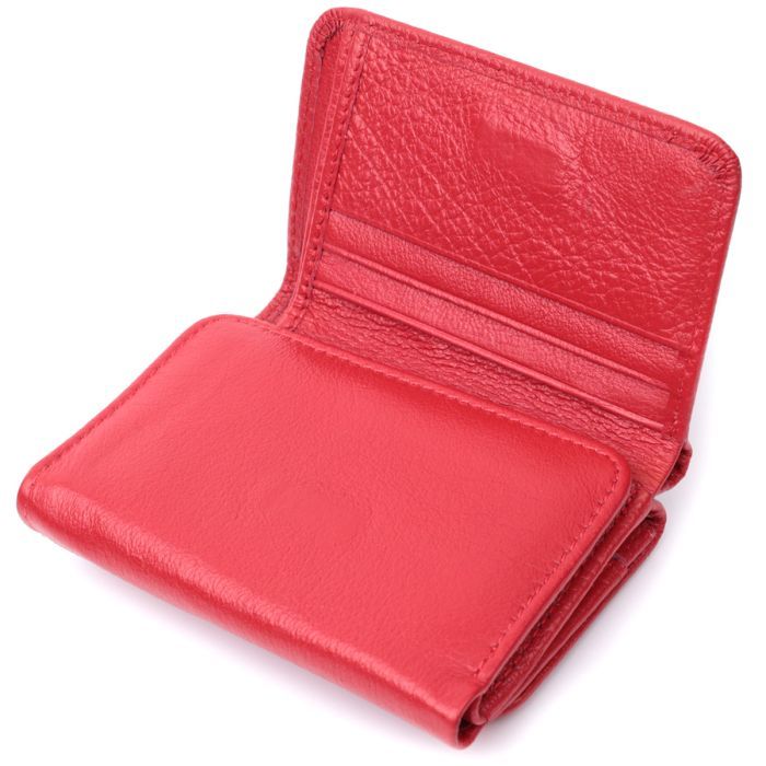 Портмоне ST Leather З натуральної шкіри Червоне (22727) зображення 6