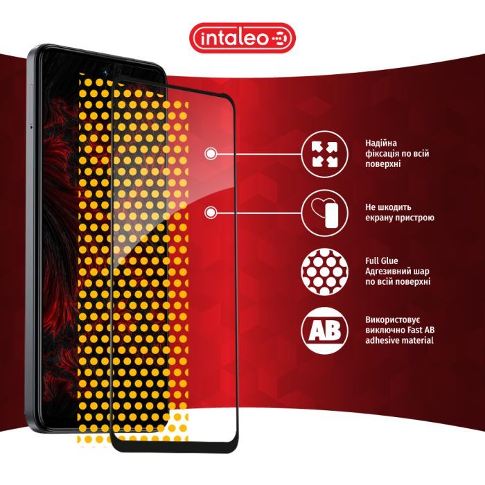 Стекло защитное Intaleo Full Glue Tecno Spark 20 Black (1283126589003) изображение 7