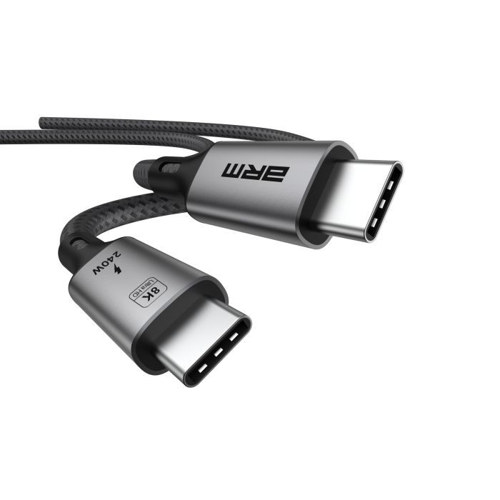 Дата кабель USB-C to USB-C 1.0m USB4 40Gbps 240W 8K60Hz black Armorstandart (ARM81921) изображение 2