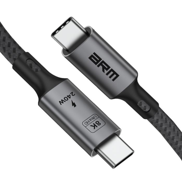 Дата кабель USB-C to USB-C 1.0m USB4 40Gbps 240W 8K60Hz black Armorstandart (ARM81921) изображение 3