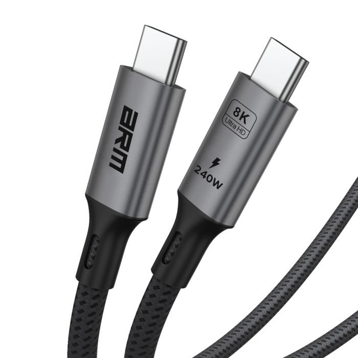 Дата кабель USB-C to USB-C 1.0m USB4 40Gbps 240W 8K60Hz black Armorstandart (ARM81921) изображение 4