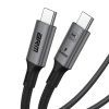 Дата кабель USB-C to USB-C 1.0m USB4 40Gbps 240W 8K60Hz black Armorstandart (ARM81921) изображение 4