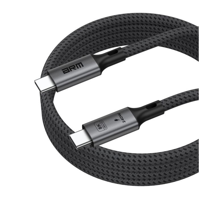 Дата кабель USB-C to USB-C 1.0m USB4 40Gbps 240W 8K60Hz black Armorstandart (ARM81921) изображение 5