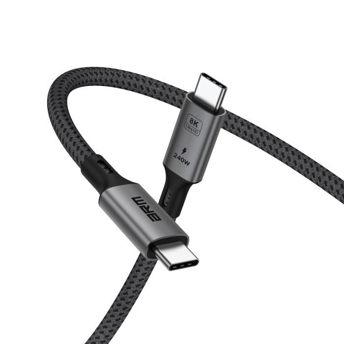 Дата кабель USB-C to USB-C 1.0m USB4 40Gbps 240W 8K60Hz black Armorstandart (ARM81921) изображение 6
